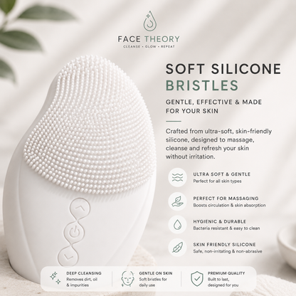 Face Theory™ Electric Silicone Facial Cleansing Brush